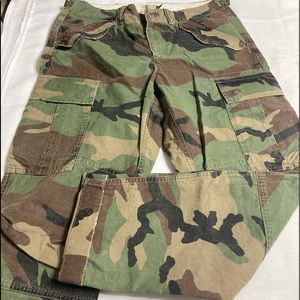 Camouflage cargo pants